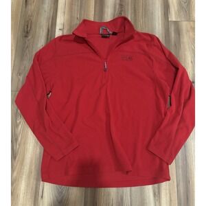 Mountain Hard Wear Fleece Quarter Zip Pullover Sweater Red